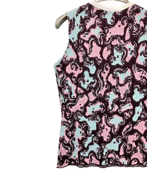 VERSACE（ヴェルサーチェ）VERSACE (ヴェルサーチェ) ノースリーブカットソー ピンク サイズ:40の古着・服飾アイテム