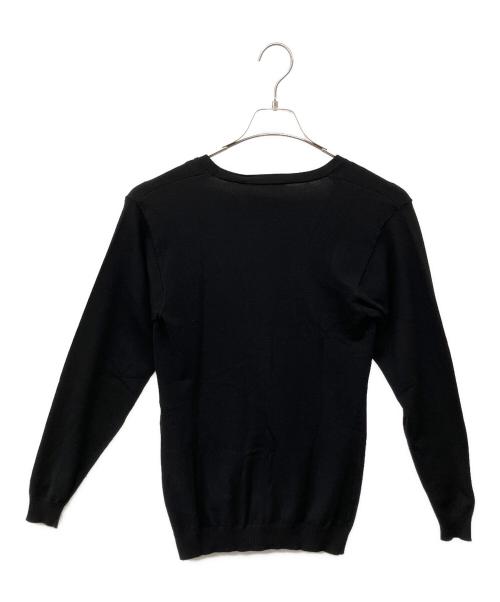 VERSUS（ヴェルサス）VERSUS (ヴェルサス) ピンデザインカーディガン ブラック サイズ:36　の古着・服飾アイテム