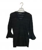 VERSACEヴェルサーチェ）の古着「ニットワンピース」｜ブラック