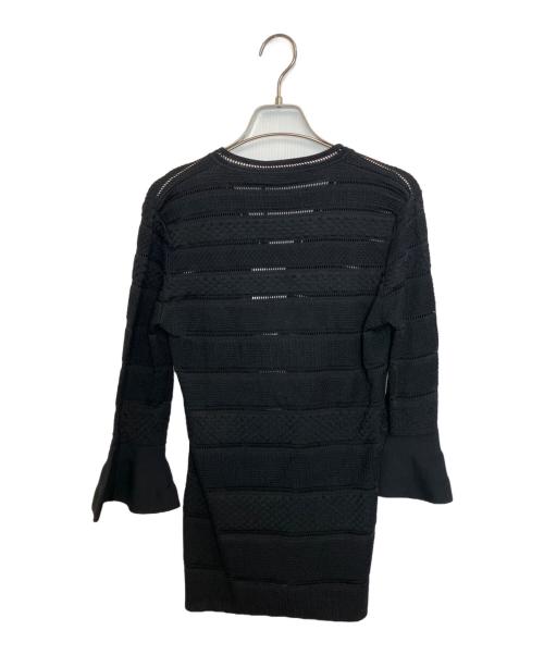VERSACE（ヴェルサーチェ）VERSACE (ヴェルサーチェ) ニットワンピース ブラック サイズ:40 未使用品の古着・服飾アイテム