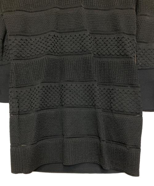 VERSACE（ヴェルサーチェ）VERSACE (ヴェルサーチェ) ニットワンピース ブラック サイズ:40 未使用品の古着・服飾アイテム