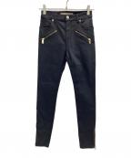 BURBERRY BRITバーバリーブリット）の古着「コーティングデニムパンツ」｜ブラック