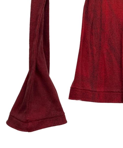 YOHJI YAMAMOTO（ヨウジヤマモト）YOHJI YAMAMOTO (ヨウジヤマモト) ペイントカットソー レッド サイズ:2の古着・服飾アイテム