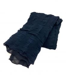 ISSEY MIYAKE（イッセイミヤケ）の古着「大判シルクストール」｜ブラック