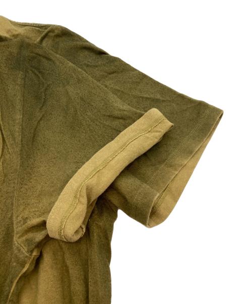 Maison Martin Margiela（メゾンマルタンマルジェラ）Maison Martin Margiela (メゾンマルタンマルジェラ) 11AW シャドーエフェクト グラデーション クルーネックTシャツ オリーブ サイズ:48の古着・服飾アイテム