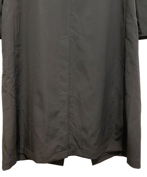 Yohji Yamamoto pour homme（ヨウジヤマモト プールオム）Yohji Yamamoto pour homme (ヨウジヤマモト プールオム) 23SS GABARDINE W-DOUBLE BODY PEAKED JKA（ギャバジンダブルボディピークドジャケット） ブラック サイズ:2の古着・服飾アイテム