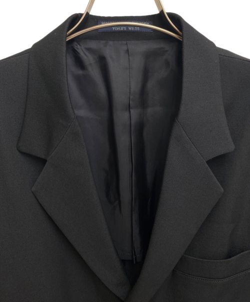 REGULATION Yohji Yamamoto（レギュレーションヨウジヤマモト）REGULATION Yohji Yamamoto (レギュレーションヨウジヤマモト) WOOL GABARDINE DOCTOR'S COAT(ウールギャバジン ドクターコート) ブラック サイズ:2の古着・服飾アイテム