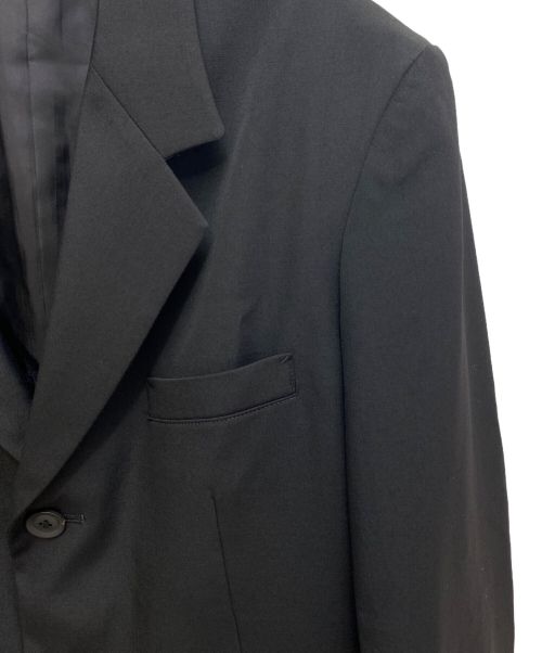 REGULATION Yohji Yamamoto（レギュレーションヨウジヤマモト）REGULATION Yohji Yamamoto (レギュレーションヨウジヤマモト) WOOL GABARDINE DOCTOR'S COAT(ウールギャバジン ドクターコート) ブラック サイズ:2の古着・服飾アイテム