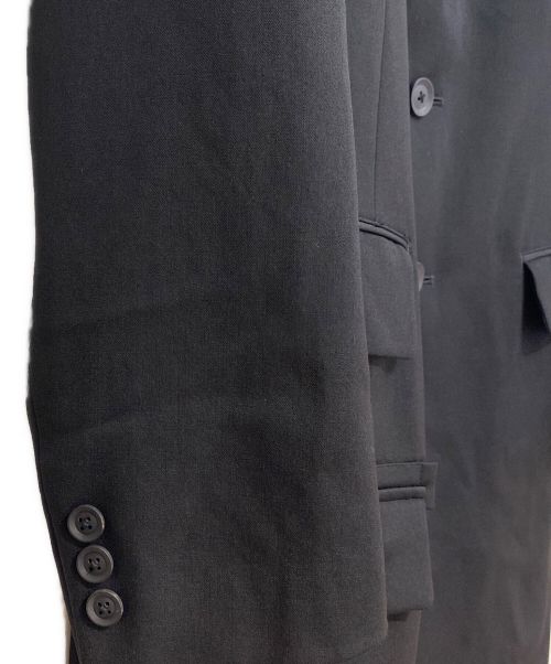 REGULATION Yohji Yamamoto（レギュレーションヨウジヤマモト）REGULATION Yohji Yamamoto (レギュレーションヨウジヤマモト) WOOL GABARDINE DOCTOR'S COAT(ウールギャバジン ドクターコート) ブラック サイズ:2の古着・服飾アイテム