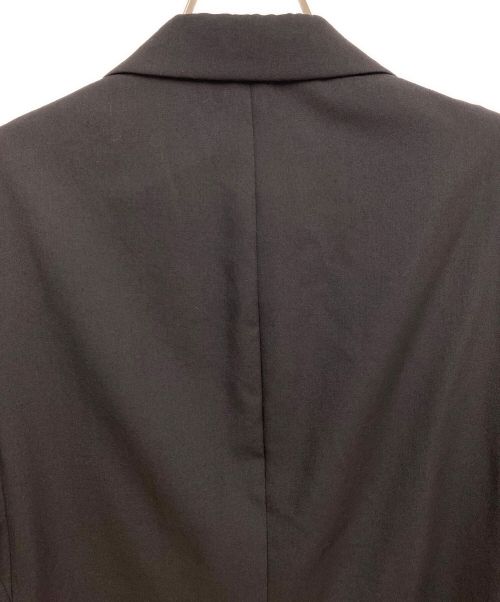 Yohji Yamamoto pour homme（ヨウジヤマモト プールオム）Yohji Yamamoto pour homme (ヨウジヤマモト プールオム) DUAL FABRIC GABARDINE PEAK LAPEL JACKET ブラック サイズ:3の古着・服飾アイテム