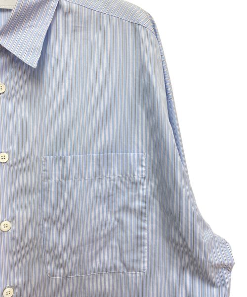 PRADA（プラダ）PRADA (プラダ) Striped shirt（ストライプシャツ） ブルー サイズ:Lの古着・服飾アイテム