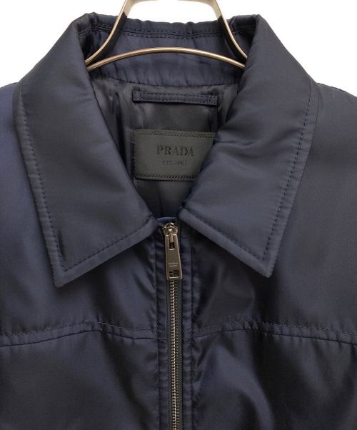 PRADA（プラダ）PRADA (プラダ) ナイロンジップジャケット ネイビー サイズ:52の古着・服飾アイテム