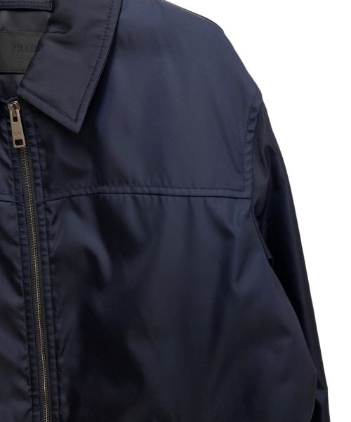 PRADA（プラダ）PRADA (プラダ) ナイロンジップジャケット ネイビー サイズ:52の古着・服飾アイテム