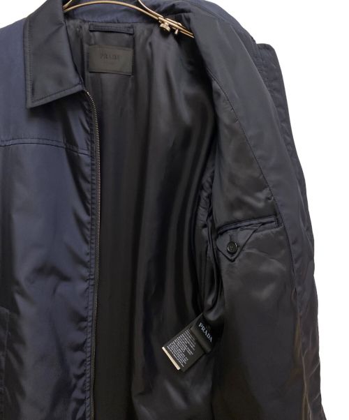 PRADA（プラダ）PRADA (プラダ) ナイロンジップジャケット ネイビー サイズ:52の古着・服飾アイテム