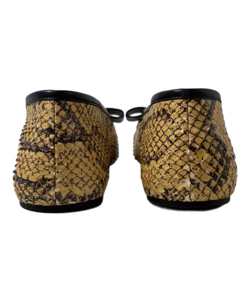 GUCCI（グッチ）GUCCI (グッチ) Python ballet flat (パイソン バレエ フラット) ベージュ サイズ:37の古着・服飾アイテム