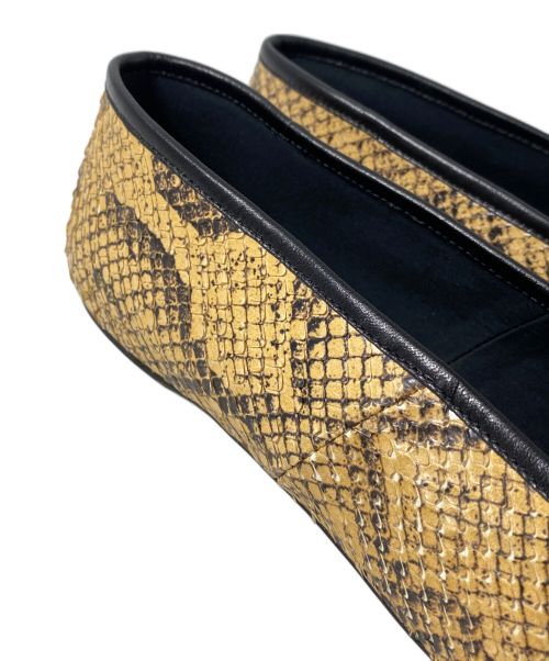 GUCCI（グッチ）GUCCI (グッチ) Python ballet flat (パイソン バレエ フラット) ベージュ サイズ:37の古着・服飾アイテム