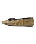GUCCI (グッチ) Python ballet flat (パイソン バレエ フラット) ベージュ サイズ:37：55000円