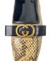 中古・古着 GUCCI (グッチ) Python ballet flat (パイソン バレエ フラット) ベージュ サイズ:37：55000円