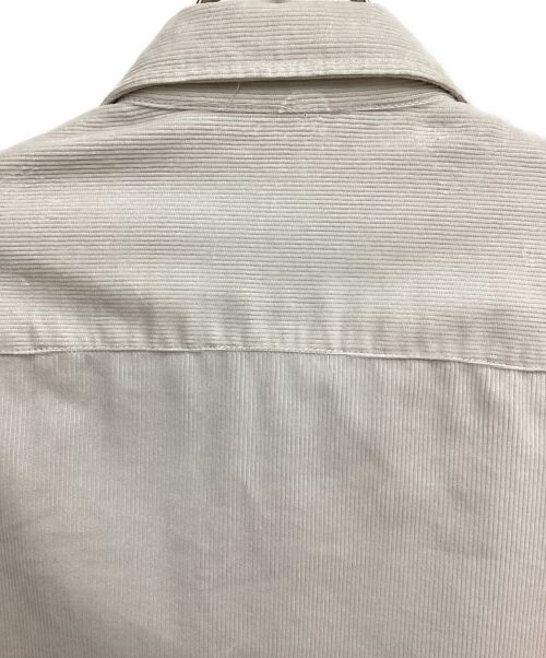 PRADA（プラダ）PRADA (プラダ) Pinwale corduroy overshirt (ピンウェール コードュロイ オーバーシャツ) グレー サイズ:Mの古着・服飾アイテム