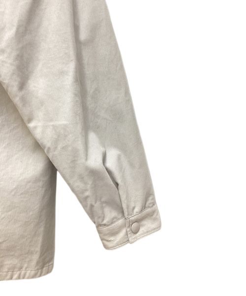 PRADA（プラダ）PRADA (プラダ) Pinwale corduroy overshirt (ピンウェール コードュロイ オーバーシャツ) グレー サイズ:Mの古着・服飾アイテム