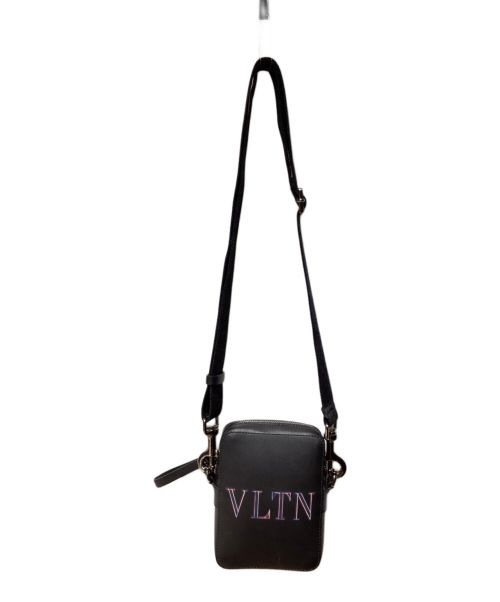 VALENTINO（ヴァレンティノ）VALENTINO (ヴァレンティノ) Neon Logo Shoulder Bag（ネオンロゴショルダーバッグ） ブラックの古着・服飾アイテム