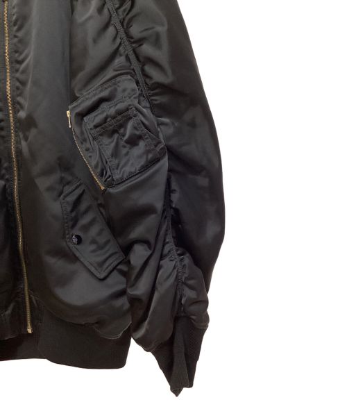 BALENCIAGA（バレンシアガ）BALENCIAGA (バレンシアガ) 17SS Reversible Bomber Jacket（リバーシブルボンバージャケット） ブラック サイズ:36の古着・服飾アイテム