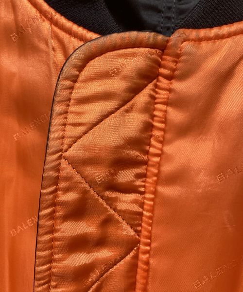 BALENCIAGA（バレンシアガ）BALENCIAGA (バレンシアガ) 17SS Reversible Bomber Jacket（リバーシブルボンバージャケット） ブラック サイズ:36の古着・服飾アイテム
