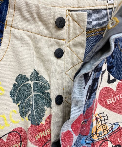 Vivienne Westwood RED LABEL（ヴィヴィアンウエストウッドレッドレーベル）Vivienne Westwood RED LABEL (ヴィヴィアンウエストウッドレッドレーベル) LEVI'S (リーバイス) BANANA JEANS (バナナジーンズ) ブルー サイズ:02の古着・服飾アイテム