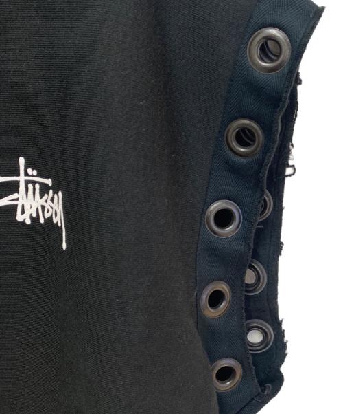 JUNYA WATANABE MAN（ジュンヤワタナベマン）JUNYA WATANABE MAN (ジュンヤワタナベマン) stussy (ステューシー) ダブルネームノースリーブスウェットフーディー ブラック サイズ:M 未使用品の古着・服飾アイテム