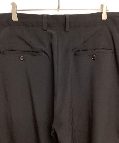 GROUND Y（グラウンドワイ）GROUND Y (グラウンドワイ) 24SS POLYESTER/TRIACETATE CREPE de CHINE BALLOON PANTS (ポリエステル/トリアセテートクレープデシンバルーンパンツ) ブラック サイズ:3の古着・服飾アイテム
