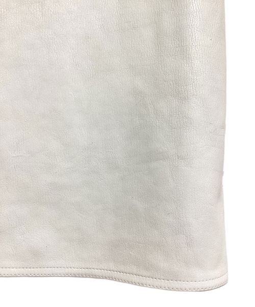 PRADA（プラダ）PRADA (プラダ) 23SS Belted leather pullover vest (ベルテッドレザープルオーバーベスト) ホワイト サイズ:46の古着・服飾アイテム