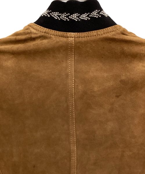 Saint Laurent Paris（サンローランパリ）Saint Laurent Paris (サンローランパリ) Suede Teddy Jacket（スエードテディジャケット） カーキ サイズ:34の古着・服飾アイテム