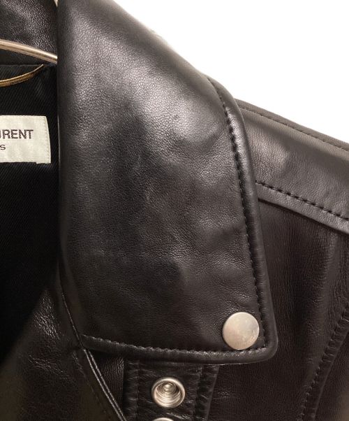 Saint Laurent Paris（サンローランパリ）Saint Laurent Paris (サンローランパリ) Classic Motorcycle Jacket（クラシックモーターサイクルジャケット） ブラック サイズ:38の古着・服飾アイテム