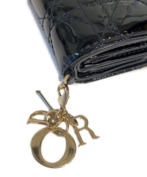 Christian Dior（クリスチャン ディオール）Christian Dior (クリスチャン ディオール) Lady Dior Lotus(レディディオールロータス) ウォレット ブラック サイズ:-の古着・服飾アイテム