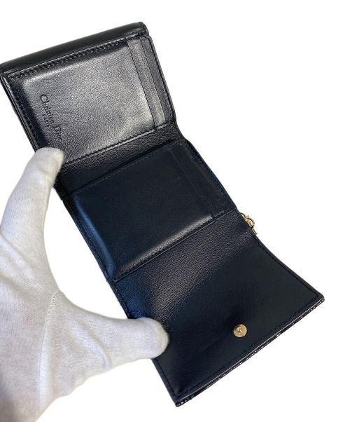 Christian Dior（クリスチャン ディオール）Christian Dior (クリスチャン ディオール) Lady Dior Lotus(レディディオールロータス) ウォレット ブラック サイズ:-の古着・服飾アイテム