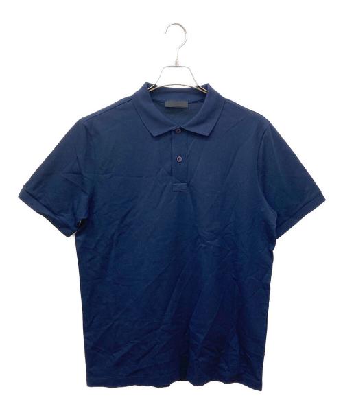 PRADA（プラダ）PRADA (プラダ) ポロシャツ ネイビー サイズ:Lの古着・服飾アイテム