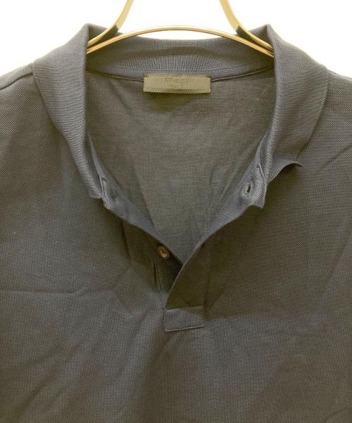 PRADA（プラダ）PRADA (プラダ) ポロシャツ ネイビー サイズ:Lの古着・服飾アイテム