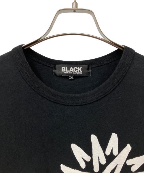 BLACK COMME des GARCONS（ブラックコムデギャルソン）BLACK COMME des GARCONS (ブラックコムデギャルソン) プリントTシャツ ブラック サイズ:XXLの古着・服飾アイテム