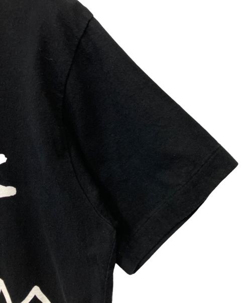 BLACK COMME des GARCONS（ブラックコムデギャルソン）BLACK COMME des GARCONS (ブラックコムデギャルソン) プリントTシャツ ブラック サイズ:XXLの古着・服飾アイテム