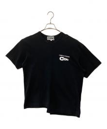 CDG（シーディージー）の古着「ASYMMETRIC SPLIT T-SHIRT」｜ブラック