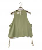nanushkaナヌーシュカ）の古着「ノースリーブブラウス」｜グリーン