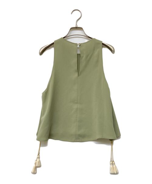 nanushka（ナヌーシュカ）nanushka (ナヌーシュカ) ノースリーブブラウス グリーン サイズ:Sの古着・服飾アイテム