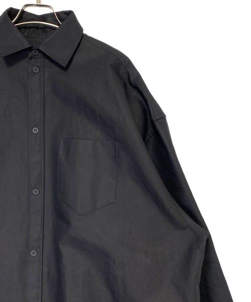 BALENCIAGA（バレンシアガ）BALENCIAGA (バレンシアガ) Cotton maxi over shirt ブラック サイズ:XSの古着・服飾アイテム