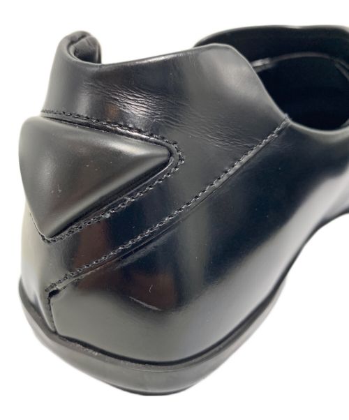 PRADA（プラダ）PRADA (プラダ) 24SS Square Toe Leather Loafer (スクエアトゥレザーローファー) ブラック サイズ:7の古着・服飾アイテム