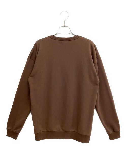 CELINE（セリーヌ）CELINE (セリーヌ) 23AW Logo design sweat shirt (ロゴデザインスウェット) ブラウン サイズ:Sの古着・服飾アイテム