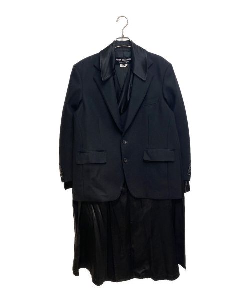 JUNYA WATANABE COMME des GARCONS（ジュンヤワタナベ コムデギャルソン）JUNYA WATANABE COMME des GARCONS ((ジュンヤワタナベ コムデギャルソン) Tailored Docking Coat (テーラードドッキングコート) ブラック サイズ:Sの古着・服飾アイテム