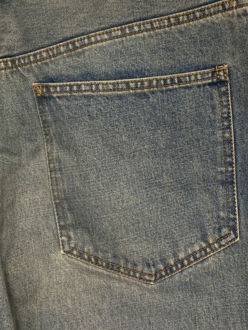 BALENCIAGA（バレンシアガ）BALENCIAGA (バレンシアガ) カモフラージュレイヤードワイドデニムパンツ インディゴ サイズ:Mの古着・服飾アイテム