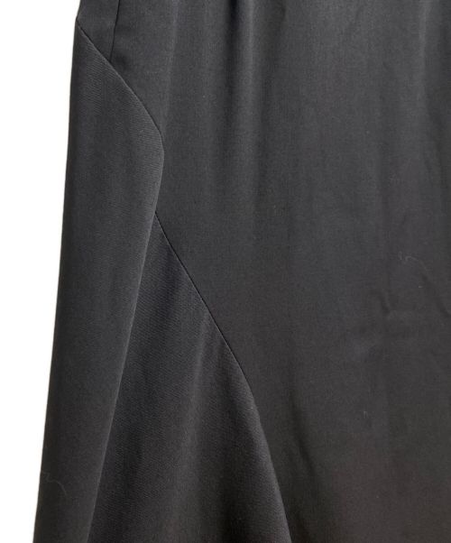 Y's（ワイズ）Y's (ワイズ) WOOL GABARDINE PANEL FLARE SKIRT(ウールギャバジンパネルフレアスカート) ブラック サイズ:2の古着・服飾アイテム