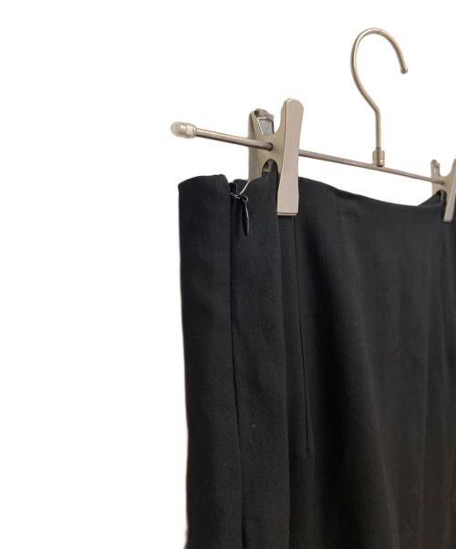 Y's（ワイズ）Y's (ワイズ) WOOL GABARDINE PANEL FLARE SKIRT(ウールギャバジンパネルフレアスカート) ブラック サイズ:2の古着・服飾アイテム