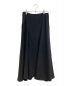 Y's（ワイズ）の古着「WOOL GABARDINE PANEL FLARE SKIRT(ウールギャバジンパネルフレアスカート)」｜ブラック